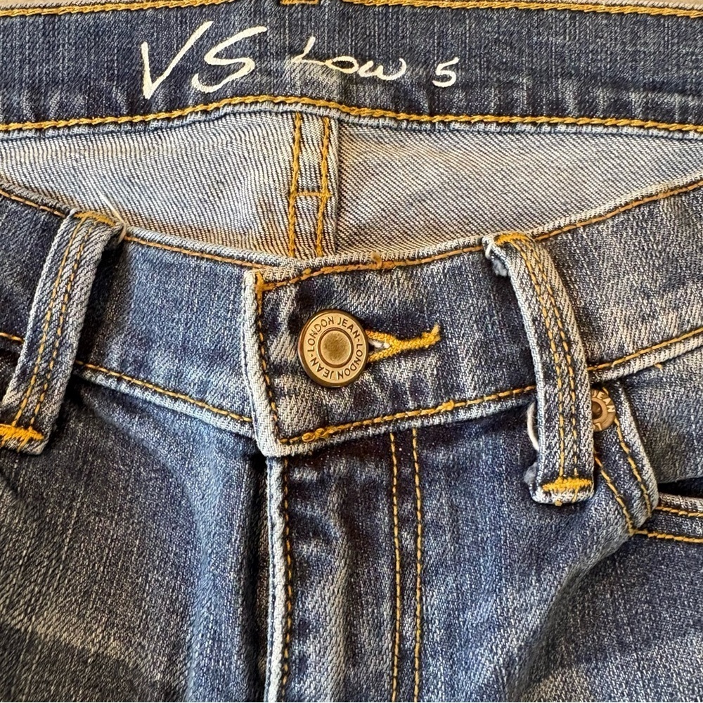 VS Victoria Secret Low Rise 5 Denim Blue Jeans Wmn’s Sz 6 - Picture 3 of 10